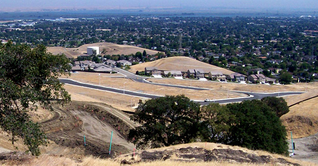 view from a top a hill in Antioch