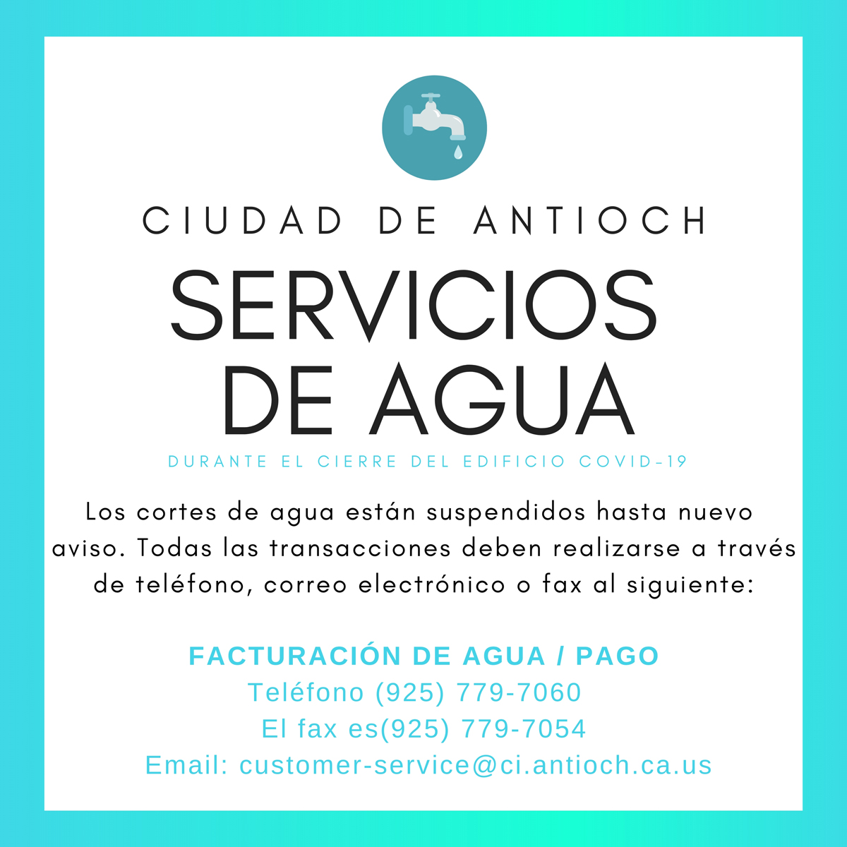 water services covid sp 529