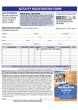 jrl activity form