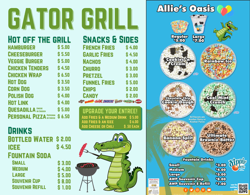 gator grill menu