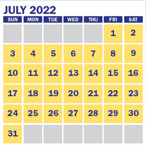 july guide calendar