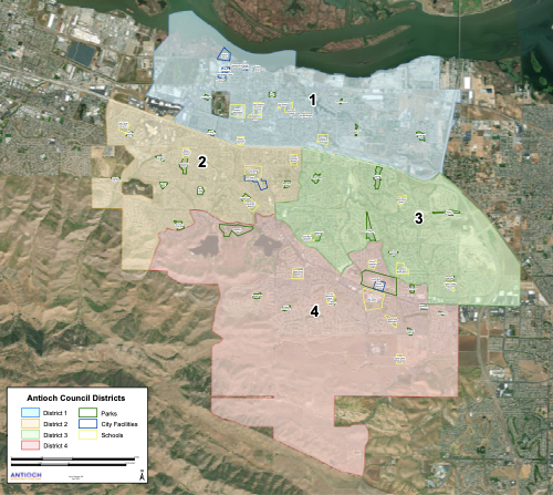 Image of Antioch City Council Districts