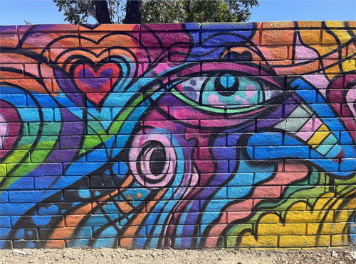 love always wins mural