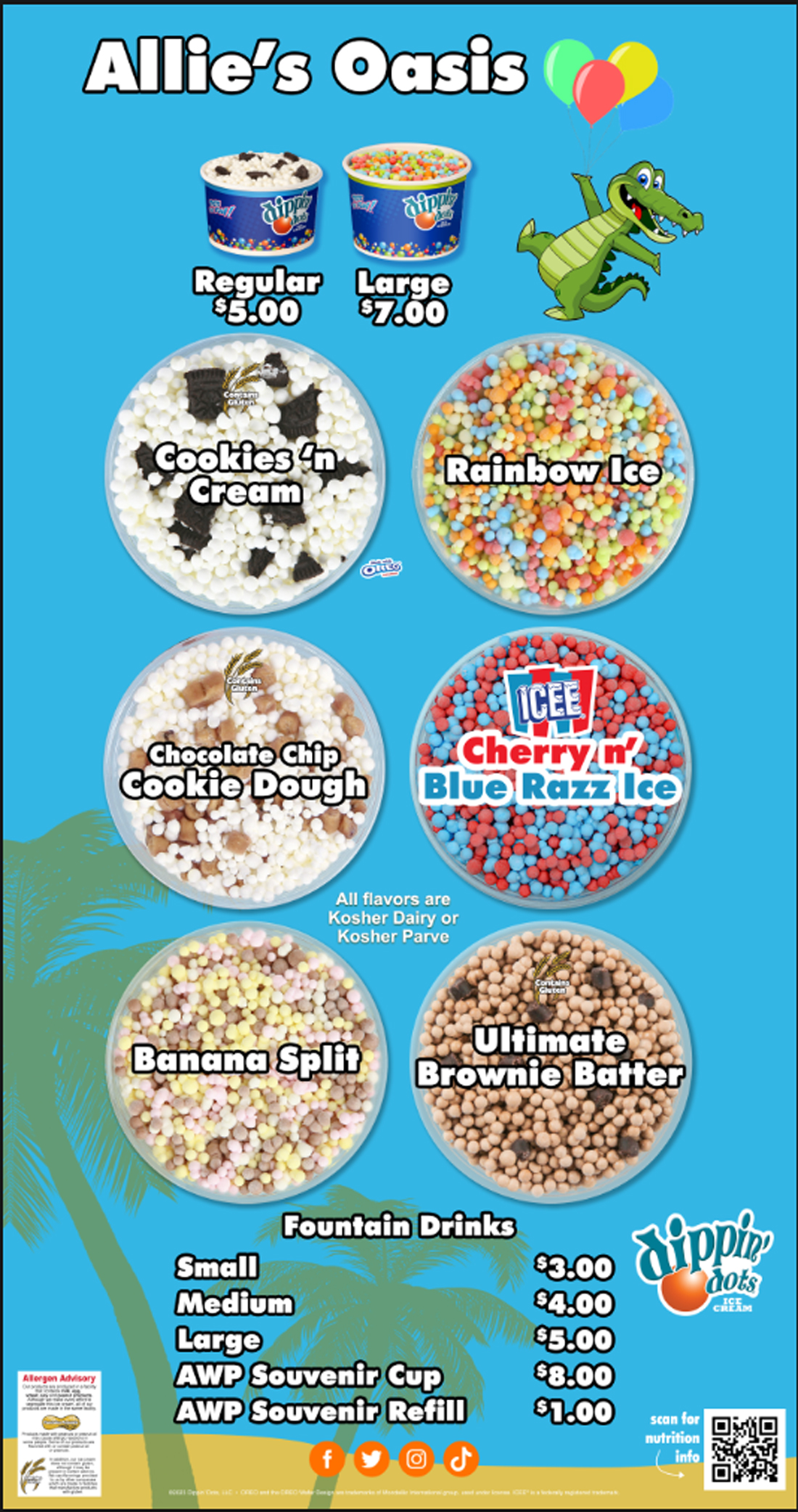 allies oasis menu