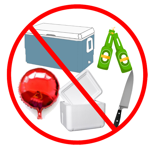 prohibited items graphic